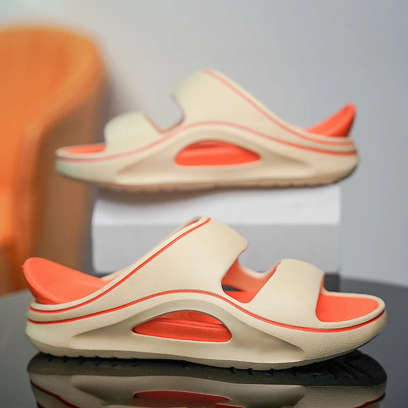 Trendy Men's Slippers Indoor Outdoor Sandals Beach Comfortable Soft Slides New Men Casual Shoes Flip-flops Home Slippers Sandals