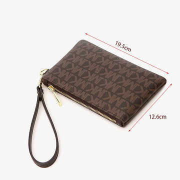 Long Wallets for Women, Double Zipper Clutches, Purse with Big Letter, Wristlet Wallet, Phone Holder, Card Holder, Lady, Fashion
