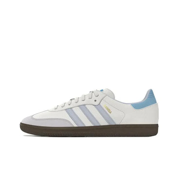 Adidas Gray White colorway SAMBA OG fashion simple low-top board shoes comfortable and lightweight Men's and women's models