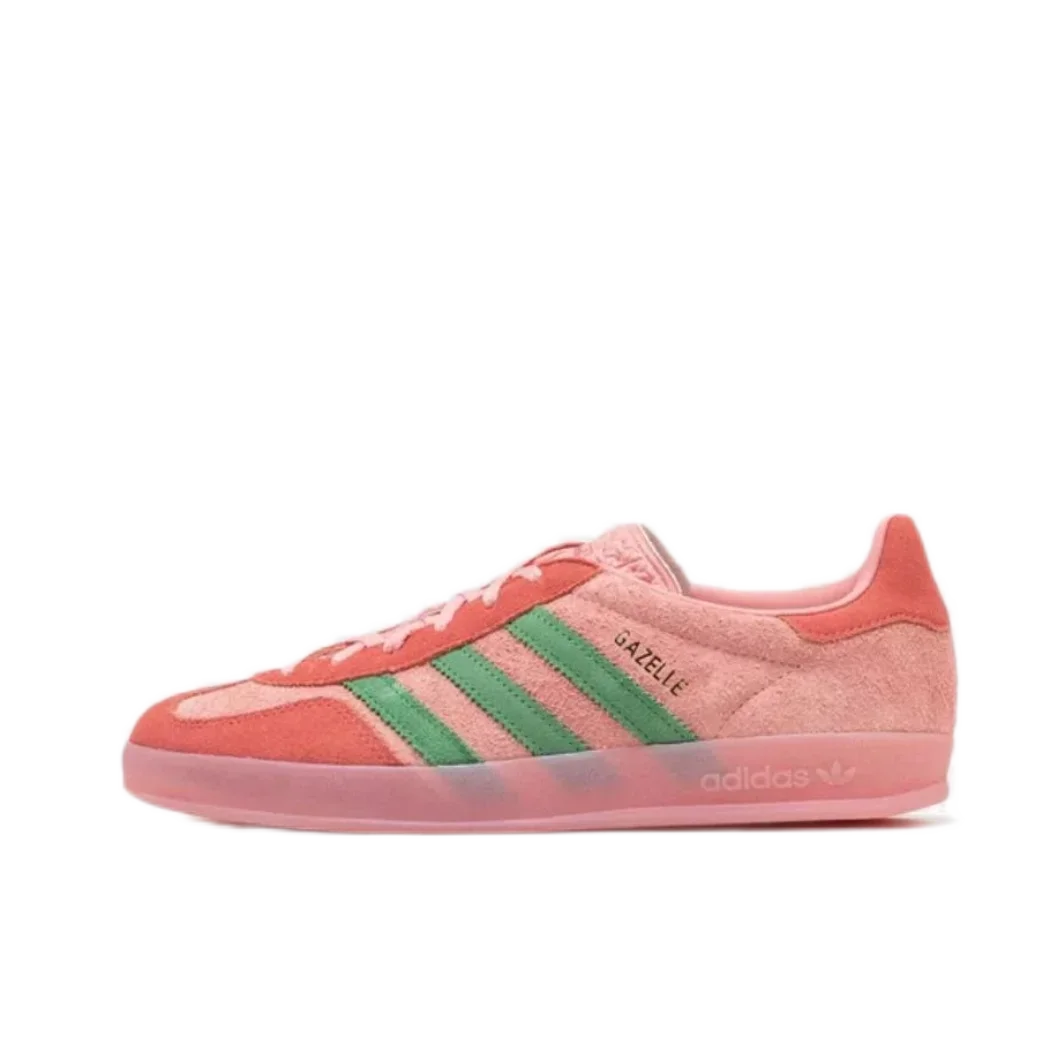 adidas originals GAZELLE indoor Comfortable low top board shoes for men and women White Orange