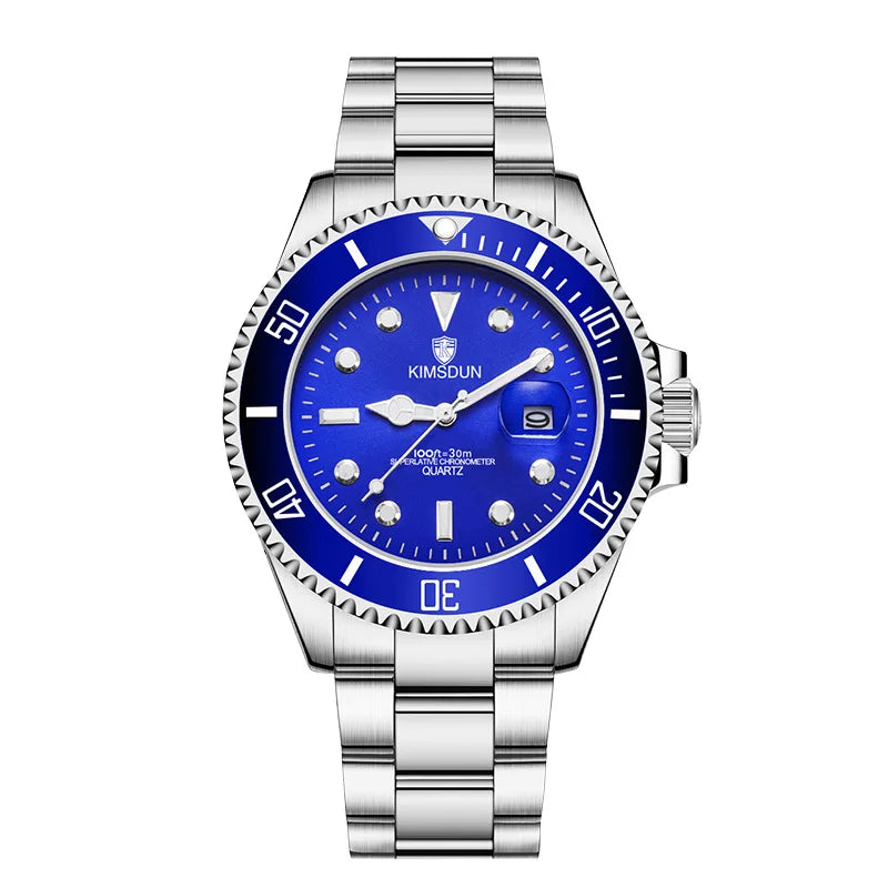 MAYZHISU Luxury Men's Quartz Watch Waterproof Man Watches for Male Alloy Strap Date Business Wristwatch Clock for Man