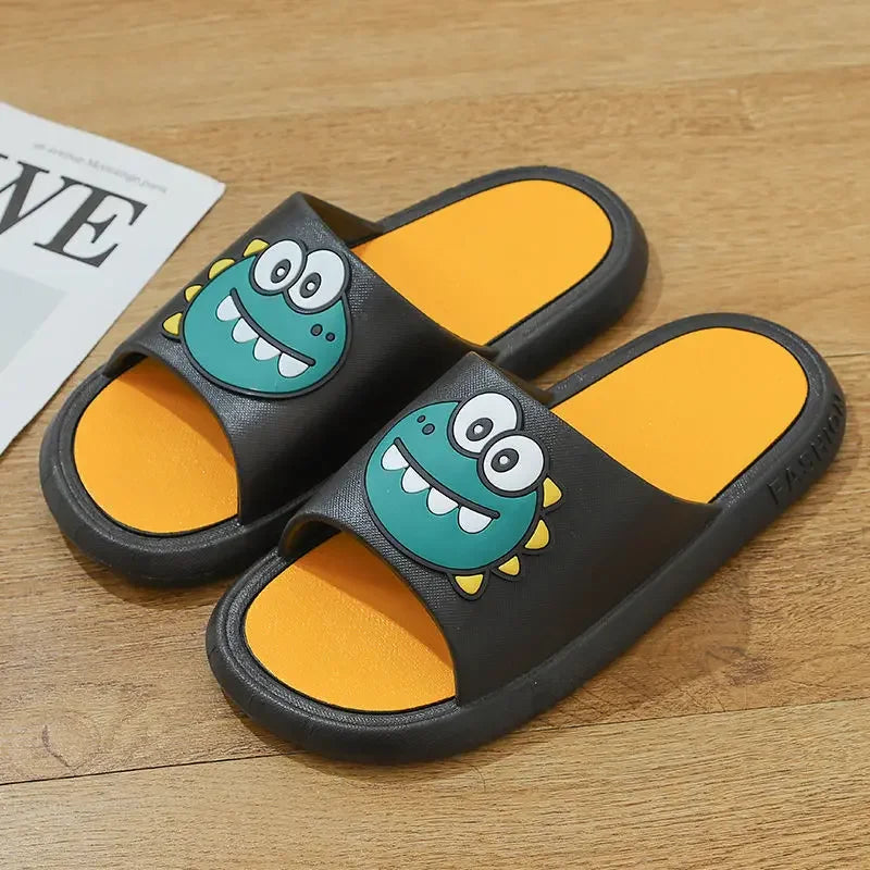 Men Flat Slippers Fashion Outdoor Slides Slip on Sandals Bathroom Non-slip Thick Platform Men's Women Slipper Home Flip Flops