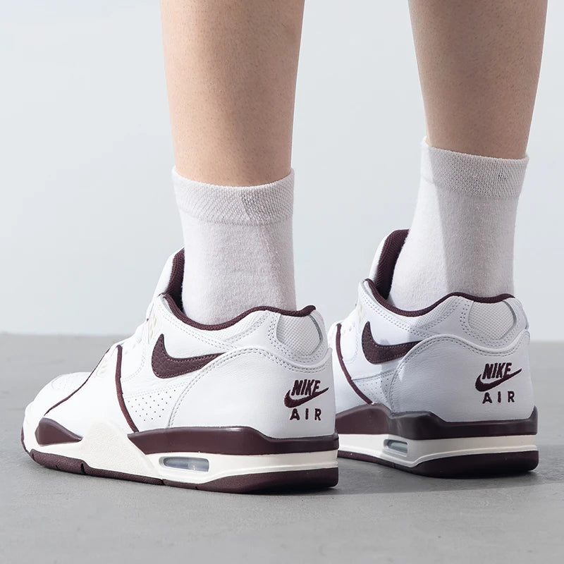 Nike original men's shoes AIR FLIGHT '89 LOW air cushion shoes retro casual shoes classic board shoes FQ8256-100