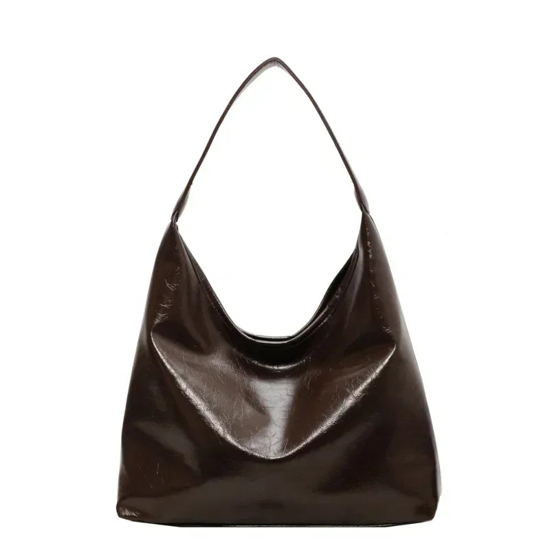 Large Capacity Red Bag For Women 2024 New Retro Texture Single Shoulder Tote Bags Fashion Versatile Casual Ladies Handbags