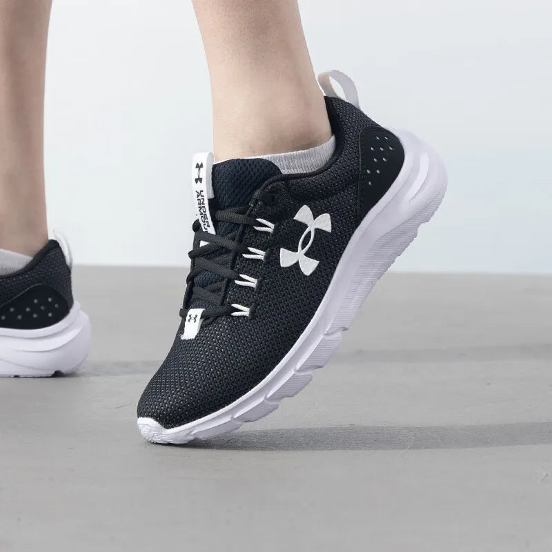 Under Armour men's shoes 2025 new lightweight breathable low-top cushioned sports running shoes 3024880-001