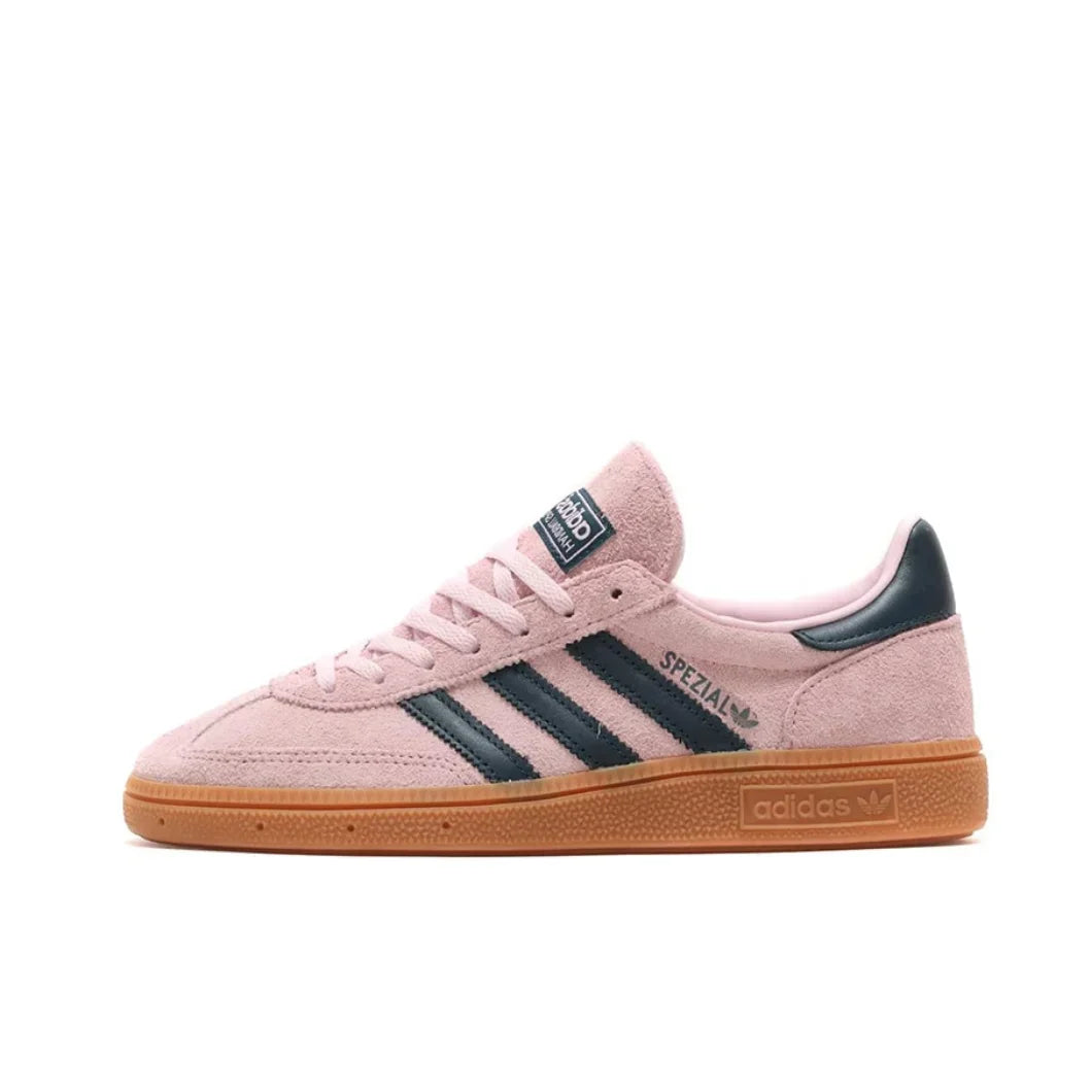 Adidas HANDBALL SPZL Men's and Women's Retro Comfortable Fashion Low Top Non-slip Casual Board Shoes Navy Blue