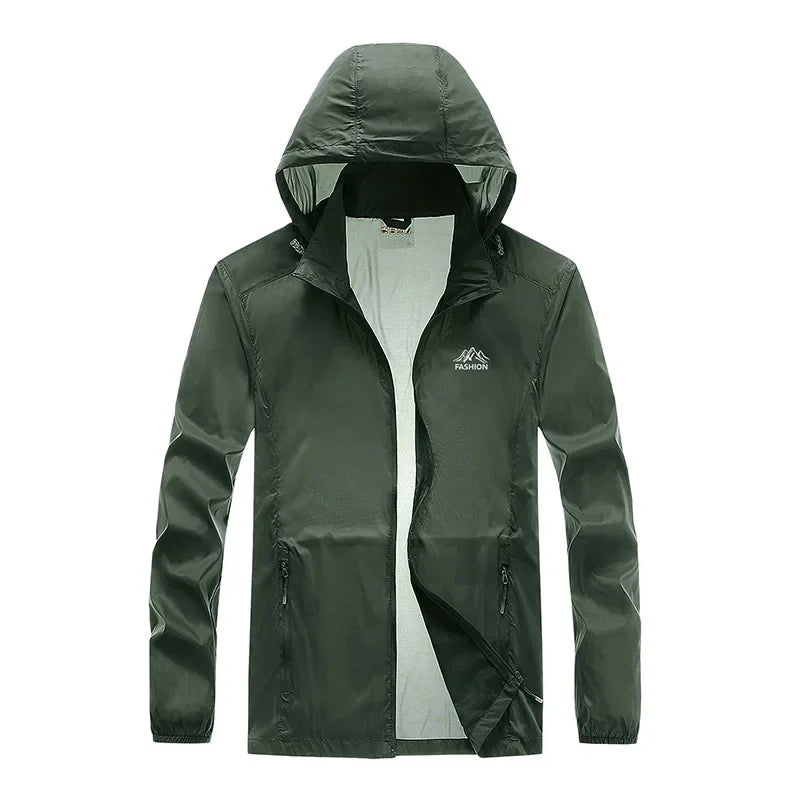 2023 Men's Sun Protection Clothing Summer New Style Skin Clothing Thin Breathable Outdoor Sports Windbreaker Wholesale