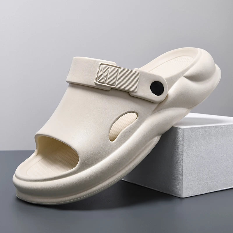 2025 Men's Sandals Outdoor Slippers Beach Comfortable Slides Soft Clogs Men Women Casual Shoes Garden Shoes Men Beach Slippers