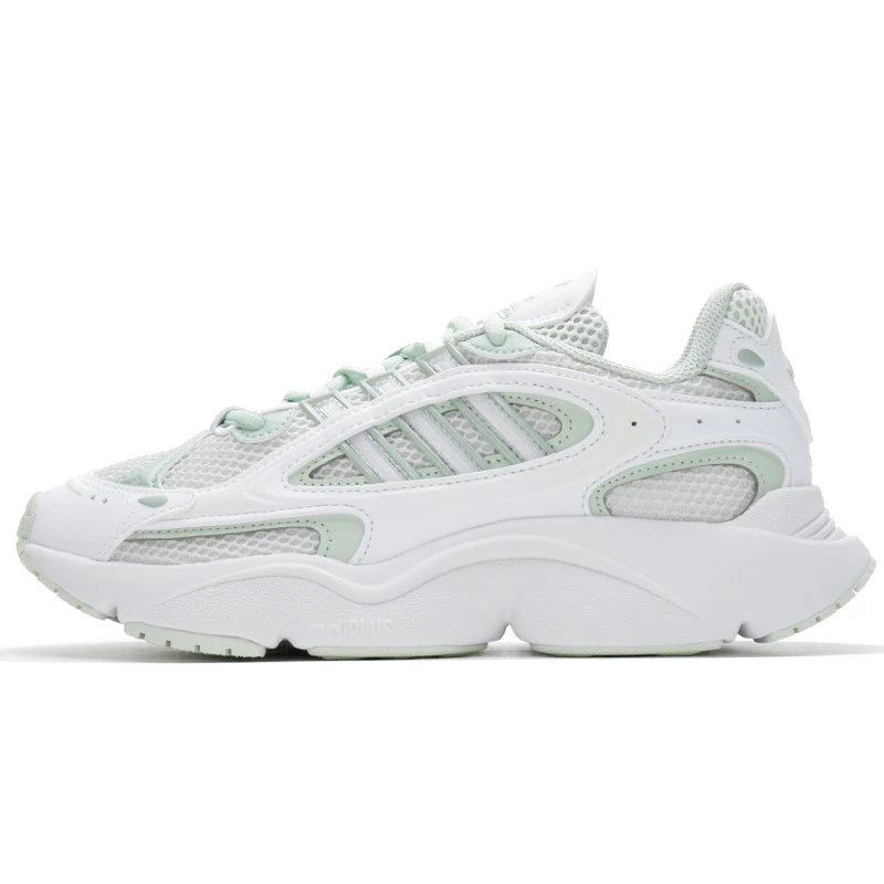 Adidas clover women's shoes 2024 new thick sole wear breathable light sports leisure running shoes IG2087
