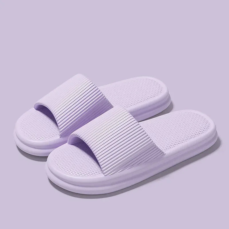 Home Slippers Women Cloud Slippers Fashion Simplicity Soft Sole Eva Comfy Indoor Sandals Non-Slip Flip Flop Men Slippers