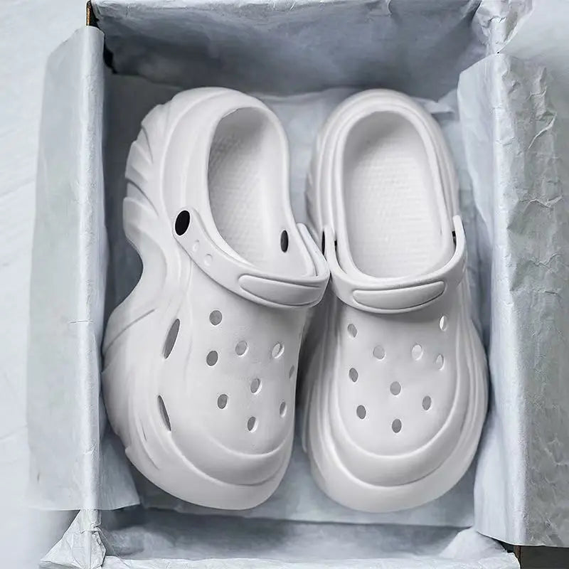 Women's Fashion Chunky Platform Sandals 2025 Summer Thick Sole eva Clogs Garden Shoes for Women Outdoor Non Slip Beach Slippers