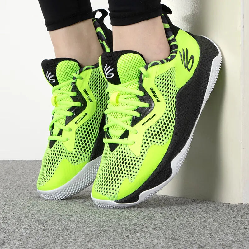 Under Armour men's and women's shoes 2025 spring new fitness running shoes actual training basketball shoes 3026891-300