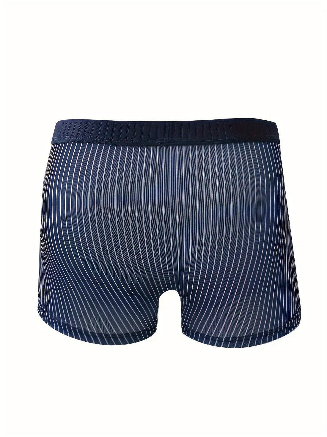 4PCS men's underwear, soft and comfortable boxer briefs, casual men's striped boxer briefs