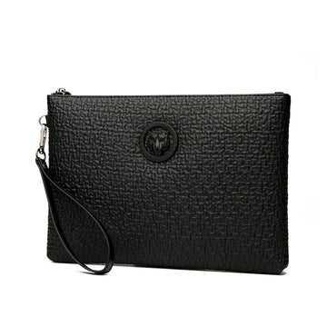 Fashion Business Men Day Clutch Bag Durable PU Leather Male Money Handbag Casual Men's Cardholder Case Phone Bag