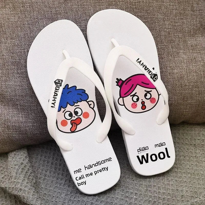 Trendy Unique Versatile Outdoor Korean Style Couple Beach Sandals Summer New Arrival PVC Slippers For Men
