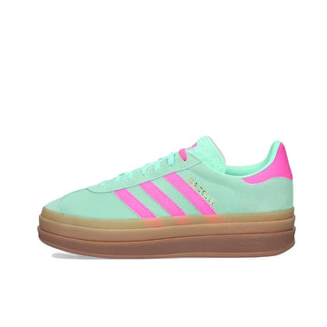 Adidas GAZELLE BOLD Women's Fashion Hundred Comfortable Low Top Board Shoes Wear-resistant Anti-slip Casual Shoes Milk Gray