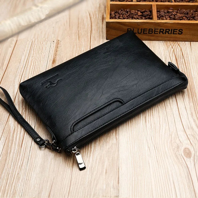 Men's Day Clutch Business Handbag Male Envelop Messenger Bag Business Casual Travel Bag Multi Functional Man's Bag, Black