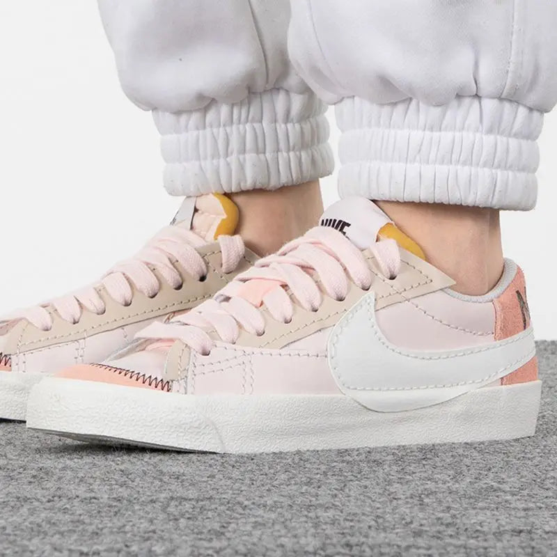 Nike BLAZER LOW '77 women's shoes 2024 fall big hook points fashion trend breathable low top sports casual shoes DQ1470-601
