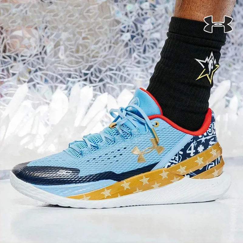 Under Armour men's and women's shoes 2024 fall new sports shoes lightweight cushioned combat basketball shoes 3026276-402