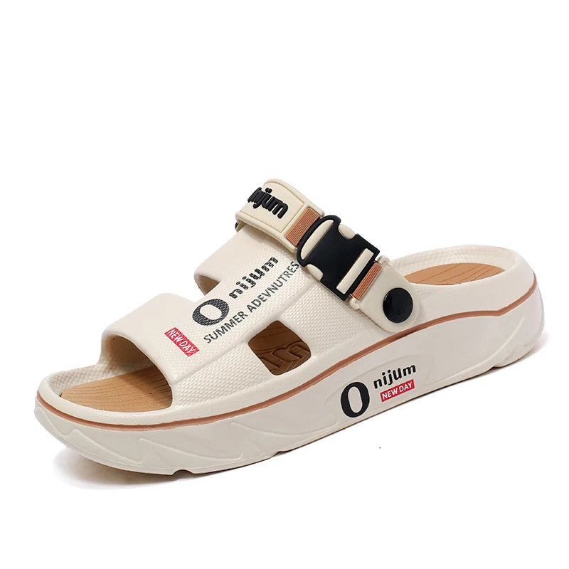 2025 Men's Slippers Indoor Outdoor Sandals Beach Comfortable Lightweight Soft Slides Clogs Casual Shoes Men Women Home Slippers