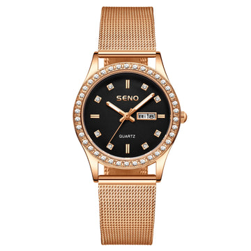 Women's Luxury Quartz Wristwatches Female Watch Ladies Watches Alloy Strap Fashion Square Diamond Gold Clock Bracelet Party