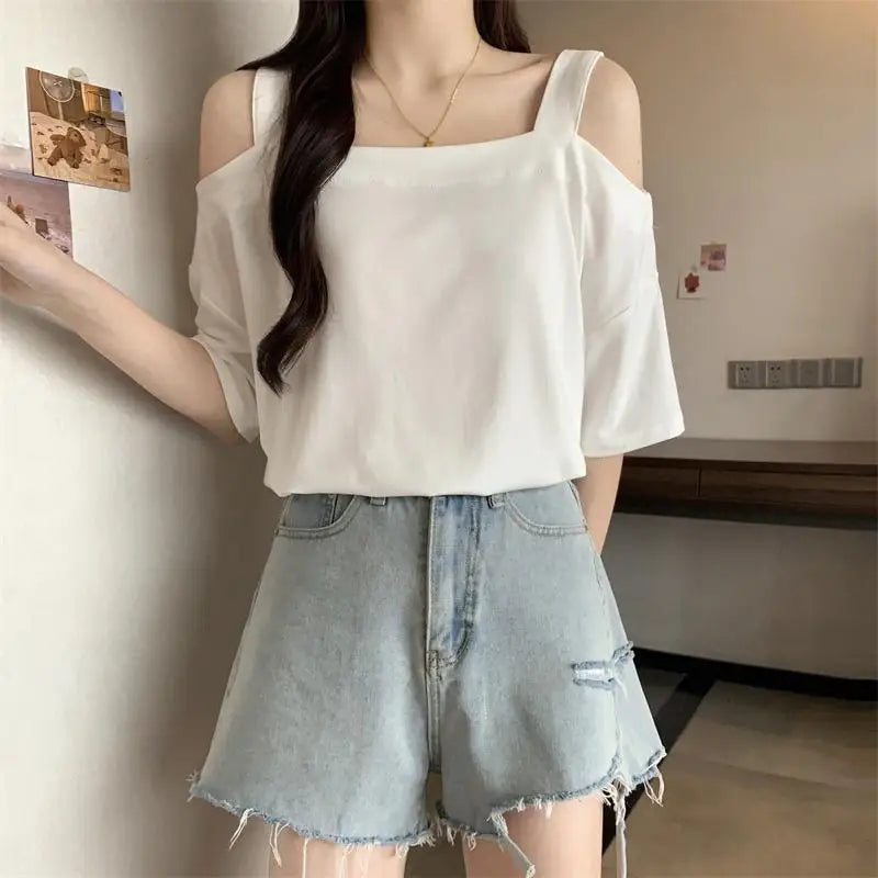 Áo thun nữ phong cách Nhật - Hàn mẫu mới 2025