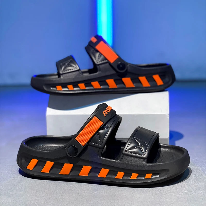 2025 New Men's Sandals Outdoor Slippers Beach Comfortable Slides Soft Clogs Men Casual Shoes Garden Shoes Men Beach Slippers