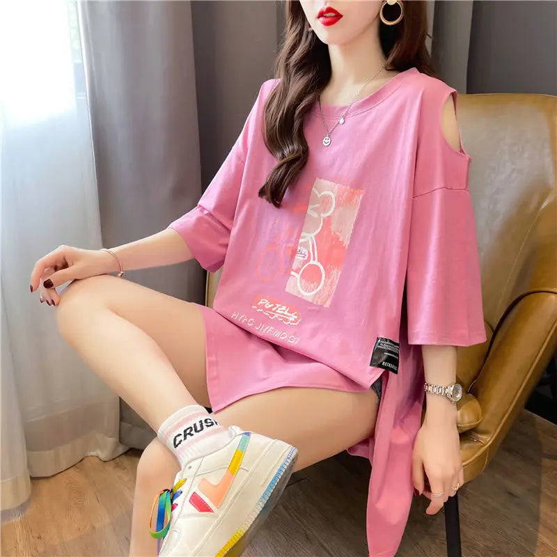 Áo thun nữ phong cách Nhật - Hàn mẫu mới 2025