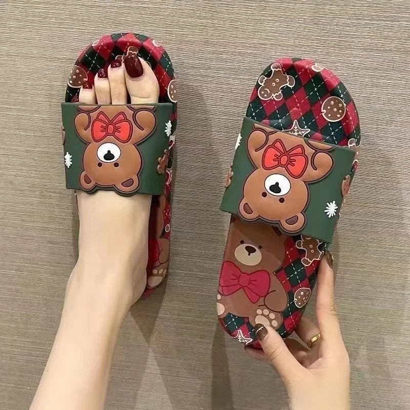 Summer Slippers Women's Outer Wear Cartoon Cute Student Nursing Home Indoor Bathroom Slippers Wholesale PVC Outsole