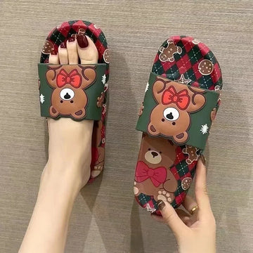 Summer Slippers Women's Outer Wear Cartoon Cute Student Nursing Home Indoor Bathroom Slippers Wholesale PVC Outsole