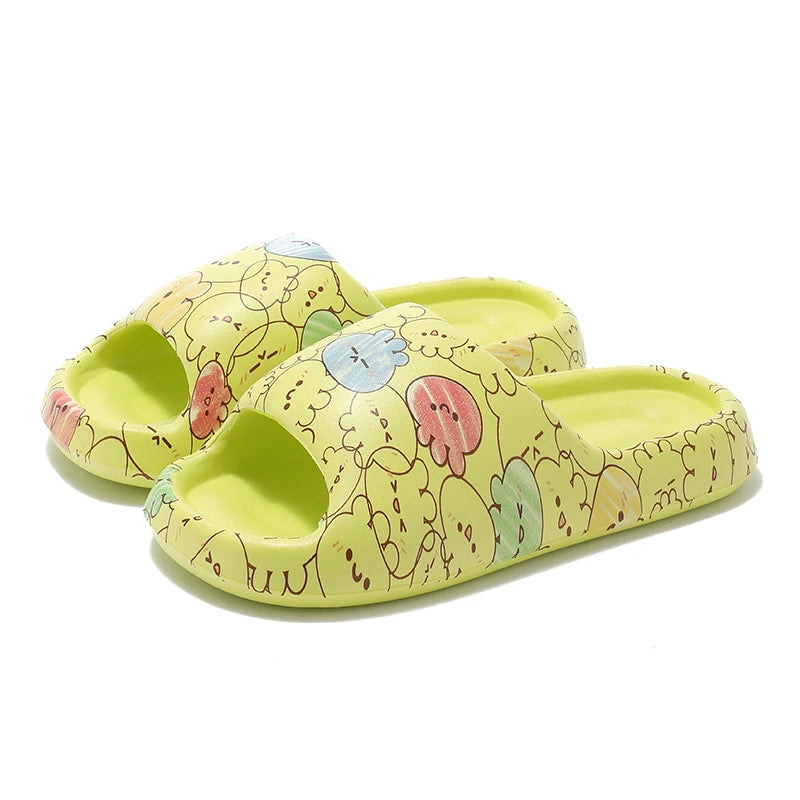 2024 Women Soft Sole Cloud Slippers Indoor Outdoor Beach Sandals Thick Platform Summer EVA Non Slip Flip Flops