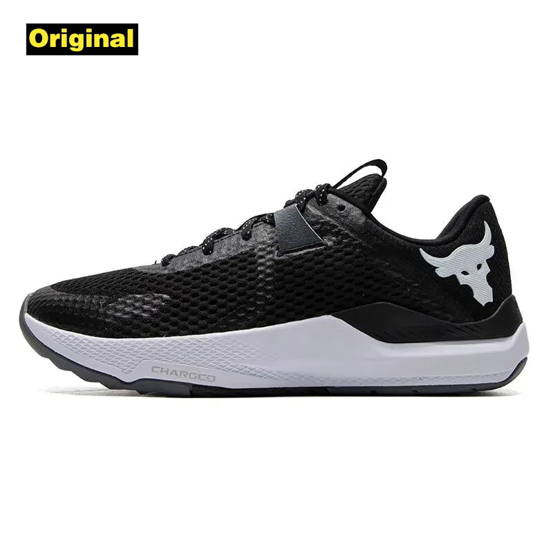 Under Armour men's and women's shoes 2024 new sports shoes ventilated training Johnson fitness running shoes 3025081-001
