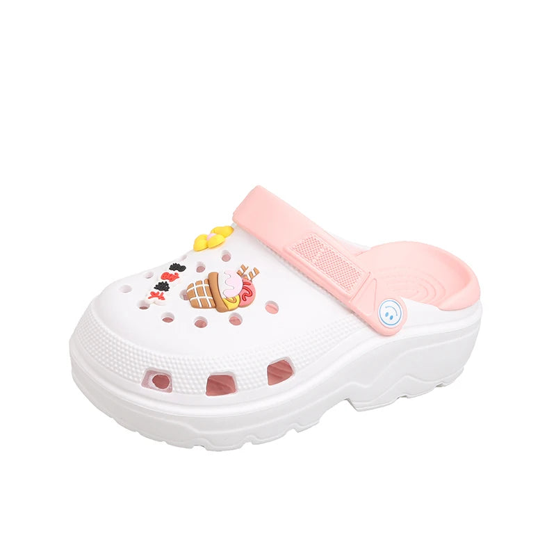 Women's Sandals Summer Outdoor Slippers EVA Soft Sole Garden Shoes Indoor Slippers Thick Sole Beach Sandals Girls Garden Shoes