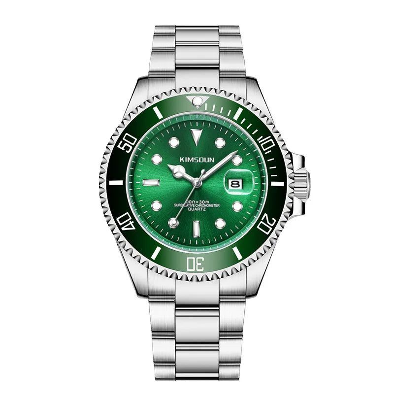 KIMSDUN Quartz Watch Men's Wrist Watches Waterproof Steel Belt  Luxury Men's Watch Fashion & Casual Watch for Man