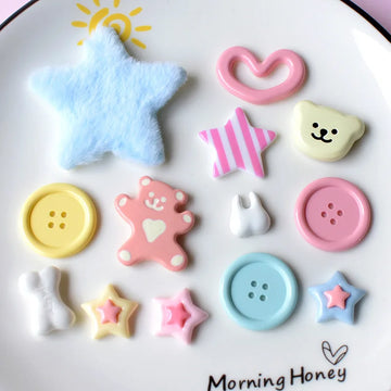 New Cute Cartoon Resin Bear Charm Shoe Accessories DIY Garden Shoes Hole Shoes Sandals Flower Gift Detachable Shoe Buckle Party