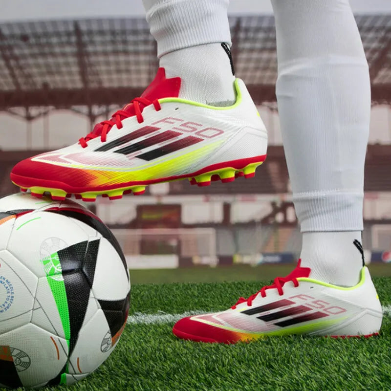 Adidas men's shoes football shoes 2025 spring sports shoes artificial grass training competition outdoor light AG cleats IE1262