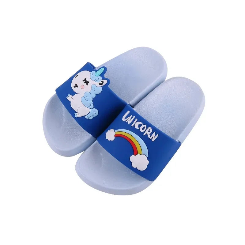 Parent-Child Slippers Summer Cartoon Cute Indoor Outdoor Wear Drop Plastic Men's Women's Flat Sandals PVC Kids Slippers