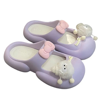Cute Fairy  Slippers for Women's Summer Outer-Wear Thick-Soled Clogs Shoes Sandals For The Beach