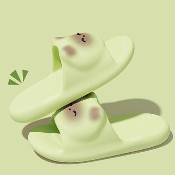 Cute Cartoon Ladies slippers Siamese Cat 3D EVA Flat Bottom Non-slip Soft And Comfortable Sandals Slippers, Suitable For Women