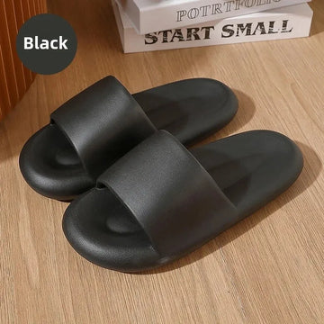 Men's Summer Outdoor Indoor Home Bathroom Slippers with Thick Bottom Anti-Slip Deodorant Resistant Household Sandals for Women