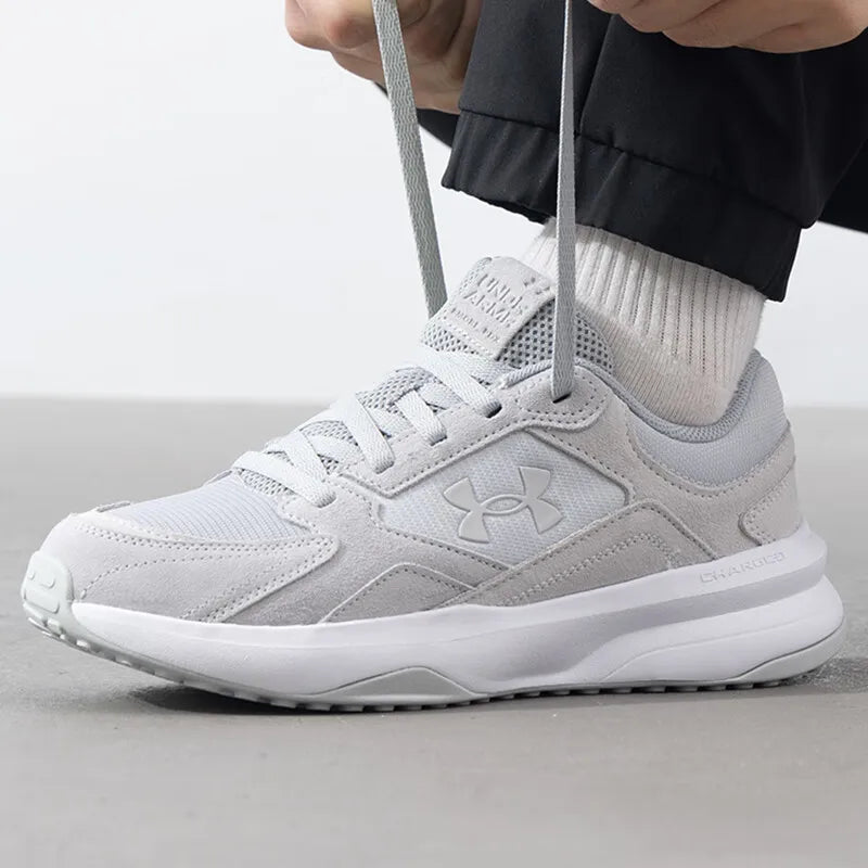 Under Armour casual shoes men's shoes 2025 spring new sports shoes outdoor breathable wear running shoes 3027731-100