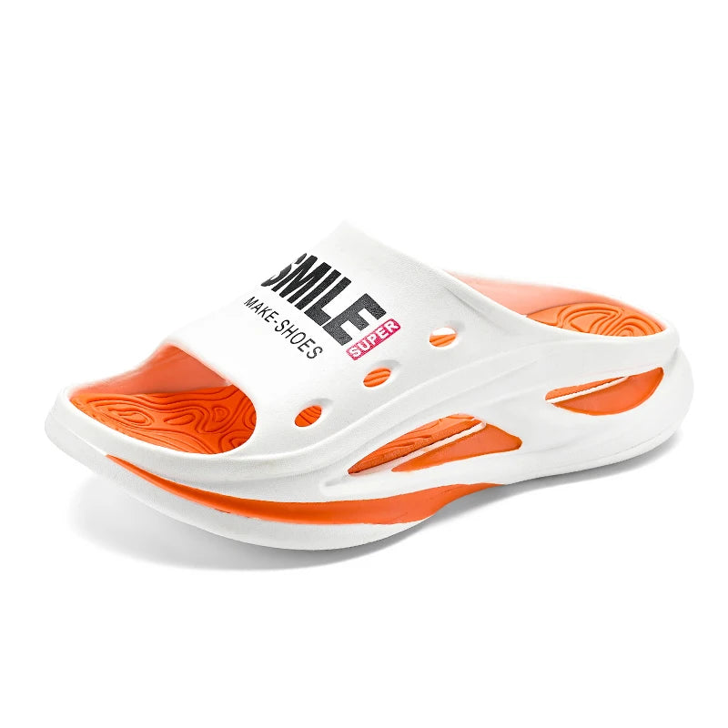 2024 New Men Slippers Comfortable Slides Indoor Outdoor Sandals Beach Casual Shoes Men's Couple Home Slippers Big Size 46 47