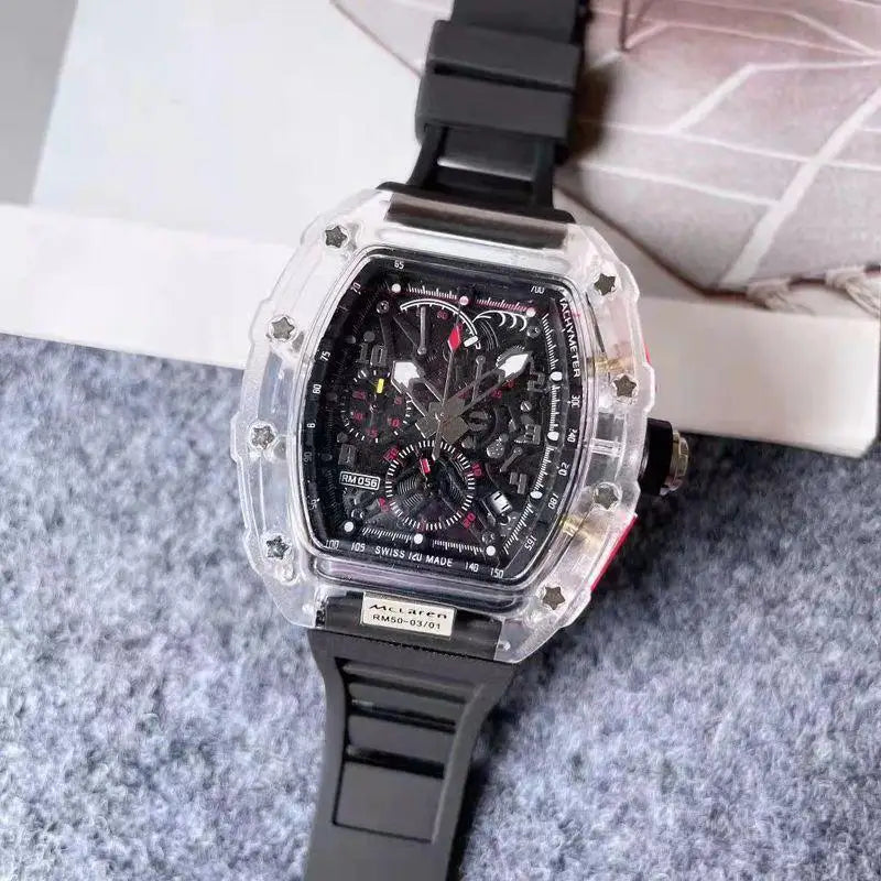 2025 Hollow Quartz Sports Wristwatchesfor man Non Automatic Watch  Waterproof Fashion Luxury Mens Watches Classic Casual Watch