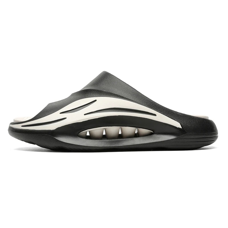 2025 New Men's Slippers Outdoor Beach Sandals Indoor Comfortable Soft Slides Flip-flops Men Women Bathroom Shoes Home Slippers