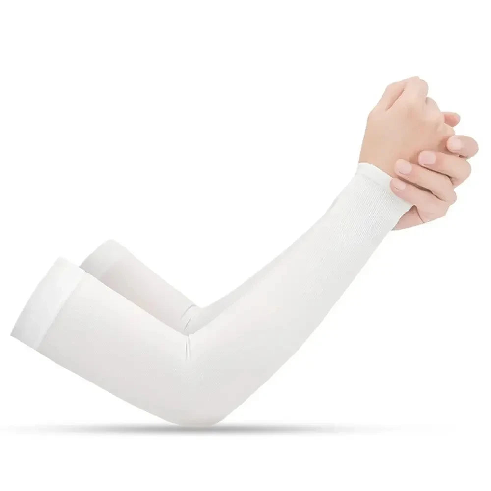 2Pcs Sports Arm Sleeves UV Protection Warmers Sports Sleeve Sun Hand Cover Cooling Warmer Running Fishing Cycling Summer Cooling