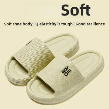 Lightweight Summer Indoor Home Use Slippers Women's Bathroom Bathing Slippers Couple Outerwear Versatile Slip-On EVA Flip Flops