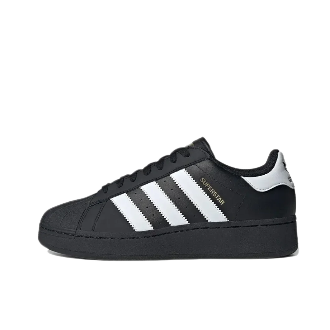 adidas Superstar xLG Men's and Women's Anti-slip Wear-resistant Casual Low-top Board Shoes Black and White Color Matching
