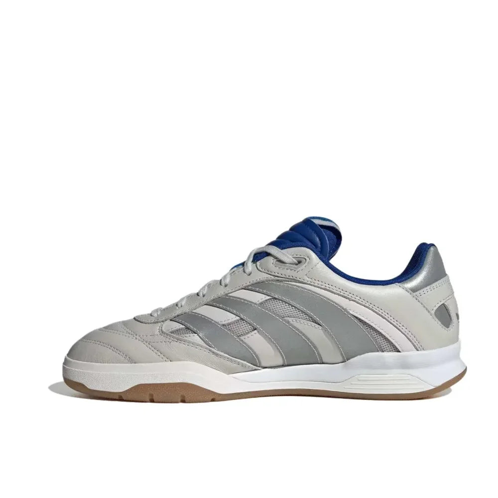 Adidas Grey Blue Colorway PREDATOR MUNDIAL Men's and Women's Comfortable Slip Resistant Wear Resistant Casual Sneakers