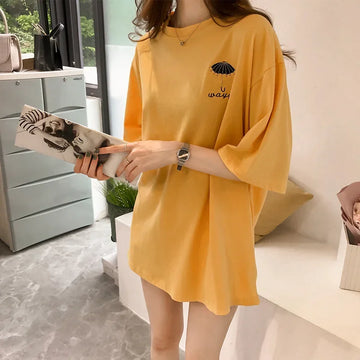 Áo thun nữ phong cách Nhật - Hàn mẫu mới 2025