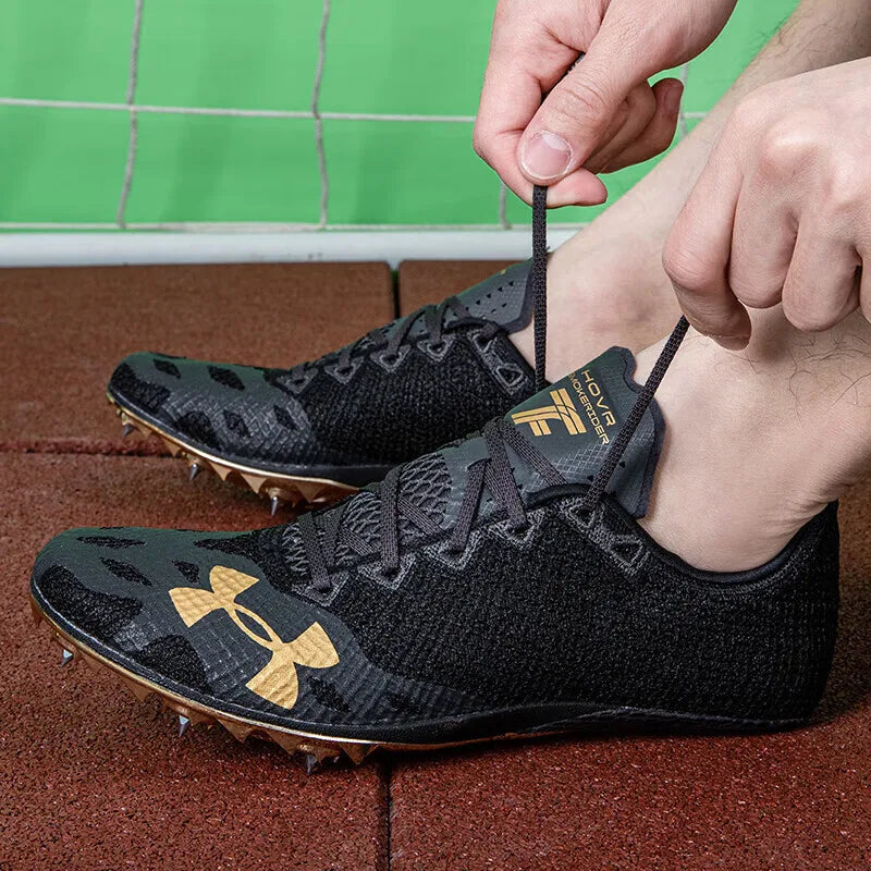 Under Armour Men's shoes 2025 new competition training shoes cleats Low top track and field racing running shoes 3021831-004